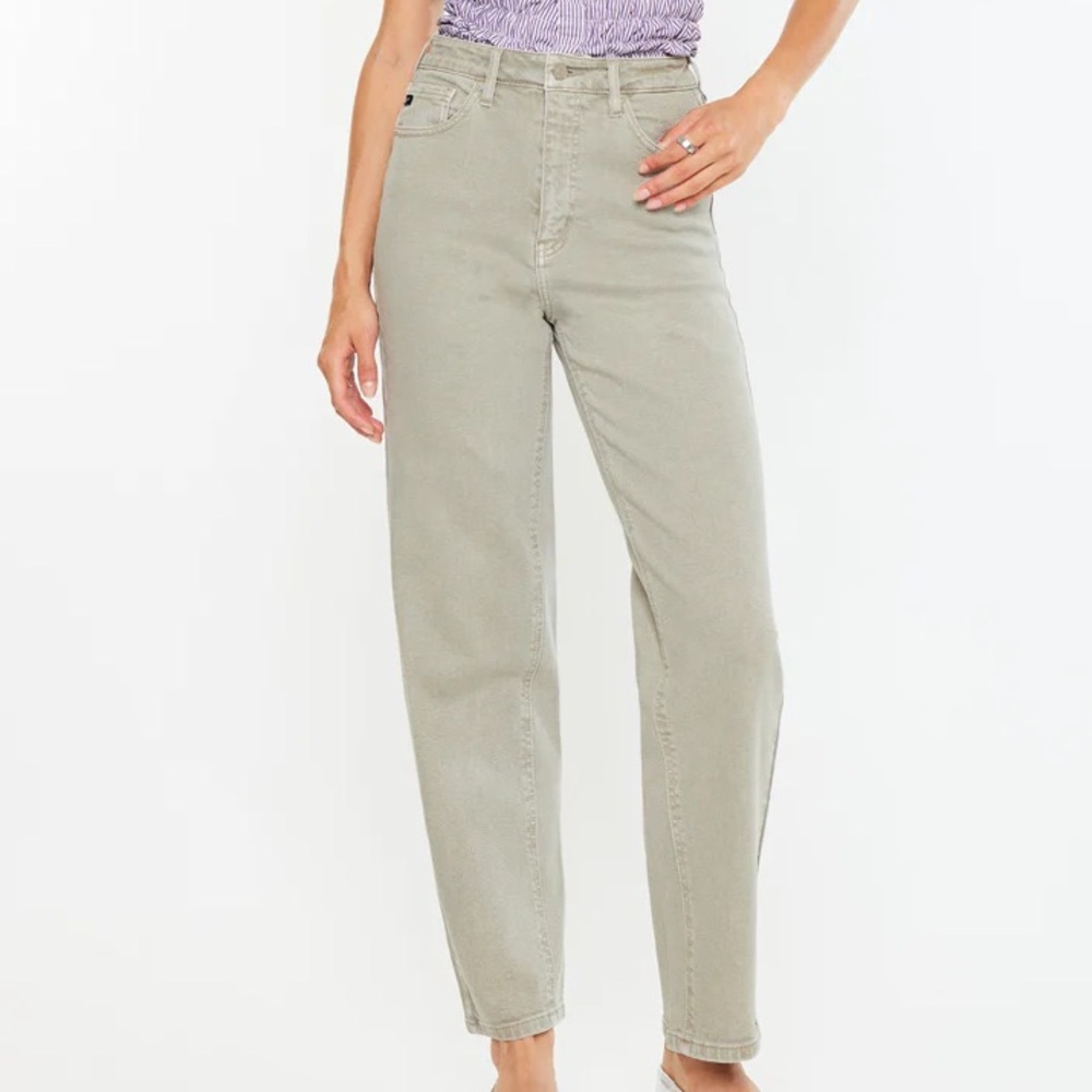 KanCan Sonya High Rise Slim Balloon Jeans Denim Women’s 9/28 Grey